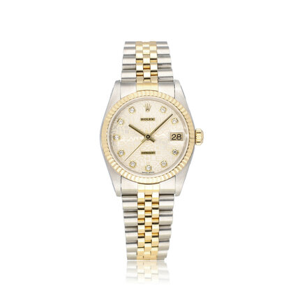 Datejust 31 steel - yellow gold silver Jubilee diamond 2001 + papers