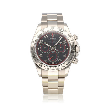 Daytona 40 chrono white gold black racing dial 2008 box + papers