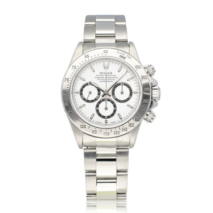 Daytona 40 steel white Zenith 1997 B+P | NEW ROLEX SERVICE