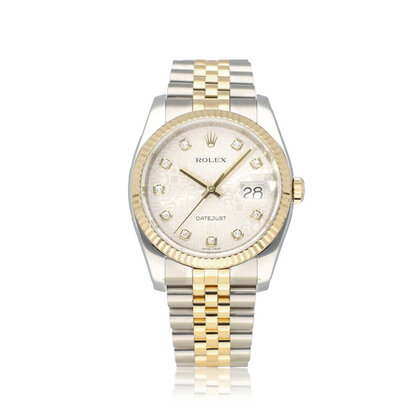 Datejust 36 steel - gold silver Jubilee 2012 box + papers