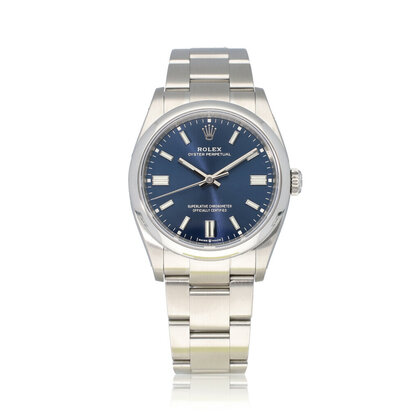 Oyster Perpetual 36 steel blue domed 2022 Oyster box + papers