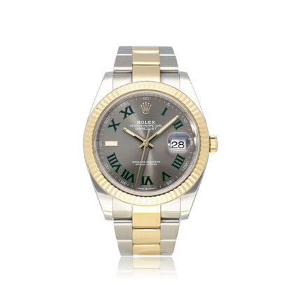 Datejust 41 steel - yellow gold slate roman Oyster Wimbledon 2021 + papers