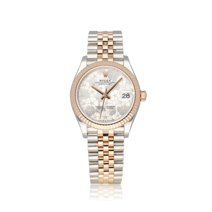 Datejust 31 steel - rose gold floral motif diamond Jubilee 2023 box + papers