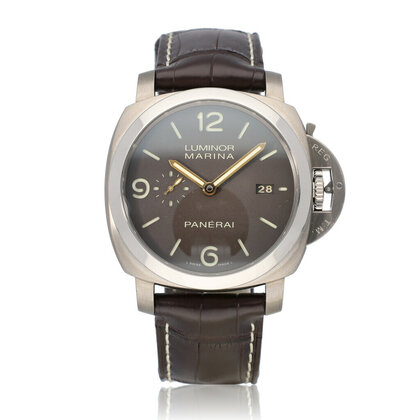 Luminor Marina 3 Days Automatic Titanio 44 titanium brown 2016 box + papers