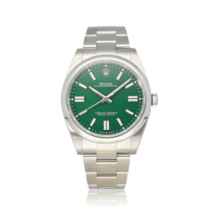 Oyster Perpetual 41 steel green domed Oyster - Bulbasaur - 2024 box + papers