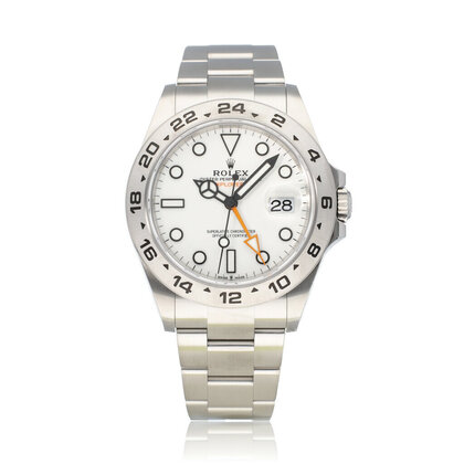 Explorer II 42 steel white orange 2024 box + papers