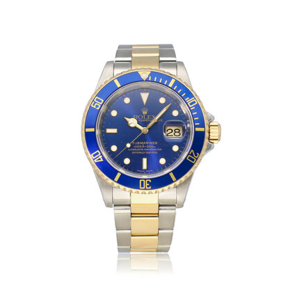 Submariner Date 40 steel - yellow gold blue sunburst / bluesy P-serial - 2000