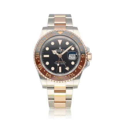 GMT-Master II 40 steel - rose gold Oyster Rootbeer 2019 box + papers