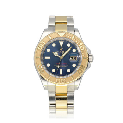 Yacht-master 40 steel - yellow gold blue D-serial 2005 | NEW ROLEX SERVICE