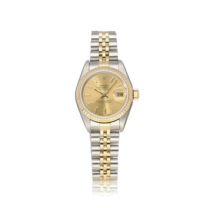 Lady-Datejust 26 steel - yellow gold champagne Jubilee 1985 B+P | NEW ROLEX SERVICE