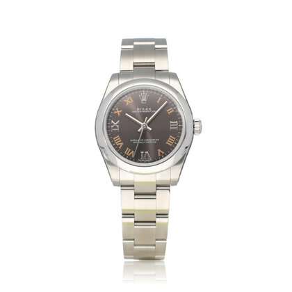 Oyster Perpetual 31 steel brown / grey Oyster 2018 B+P | NEW ROLEX SERVICE