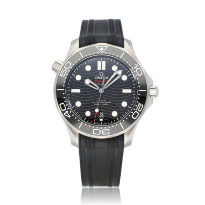 Seamaster Diver 300M Co-Axial Master Chronometer 42 steel black rubber 2023 box + papers
