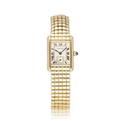 Tank Louis Cartier yellow gold RARE - VINTAGE | ref. 8110 | 1990 box + papers