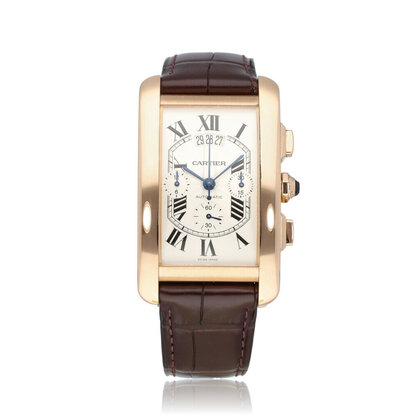 Tank Américaine rose gold silver | ref. 2893 | 2006 box + papaers