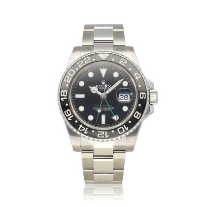 GMT-Master II 40 steel black ceramic Oyster 2007 box + papers