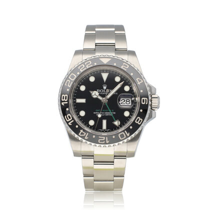 GMT-Master II 40 steel black ceramic Oyster 2014 B+P | NEW ROLEX SERVICE