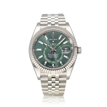 Sky-Dweller 42 steel - white gold mint green Jubilee 2024 box + papers