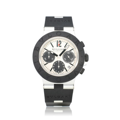 Aluminium Chronograph Aluminum Chronograph 40 titanium white black rubber 2022 box + paper