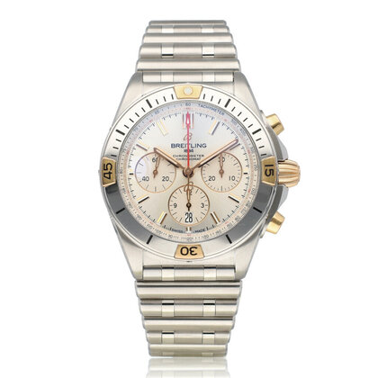 Chronomat B01 42 steel silver rouleaux 2023 box + papers
