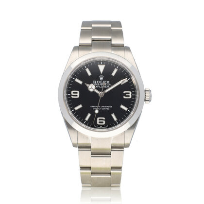 Explorer 40 steel black domed Oyster 2023 + papers