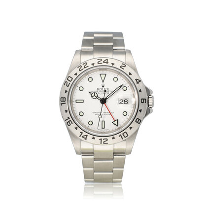 Explorer II 40 steel white polar SEL 2008 box + papers