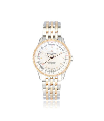 Breitling Navitimer Automatic 35 steel - rose gold MOP - pearl 2025 box + papers