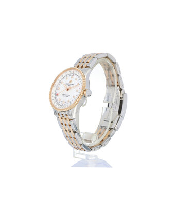 Breitling Navitimer Automatic 35 steel - rose gold MOP - pearl 2025 box + papers