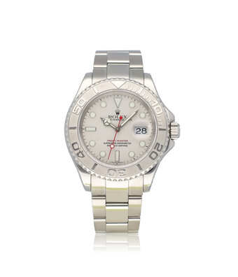 Rolex Yacht-master 40 steel - platinum - red - F-serial - 2005 | NEW ROLEX SERVICE