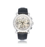 Chopard Happy Sport Chronograph 42 steel factory diamonds MOP NEW / UNWORN 2024 box + papers