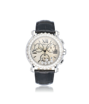 Chopard Happy Sport Chronograph 42 steel factory diamonds MOP NEW / UNWORN 2024 box + papers