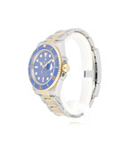 Rolex Submariner Date 40 steel - gold blue - bluesy matte Smurf 2008 B+P | NEW ROLEX SERVICE