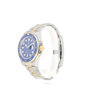Rolex Submariner Date 40 steel - gold blue - bluesy matte Smurf 2008 B+P | NEW ROLEX SERVICE