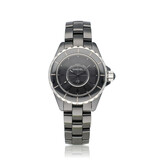 CHANEL J12 Intense Black 33 ceramic black 2015 box + papers