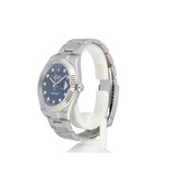 Rolex Datejust 41 steel - white gold blue diamond 2020 + papers | NEW ROLEX SERVICE