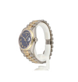 Rolex Day-Date 36 Tridor white - rose - yellow gold blue roman President - 1987