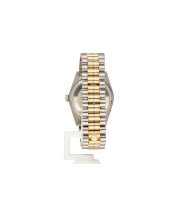 Rolex Day-Date 36 Tridor white - rose - yellow gold blue roman President - 1987
