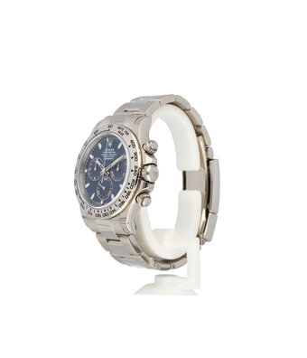 Rolex Daytona  40 chrono white gold blue 2019 box + papers