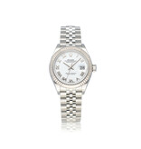 Rolex Lady-Datejust 28 steel - white gold roman Jubilee 2023 box + papers