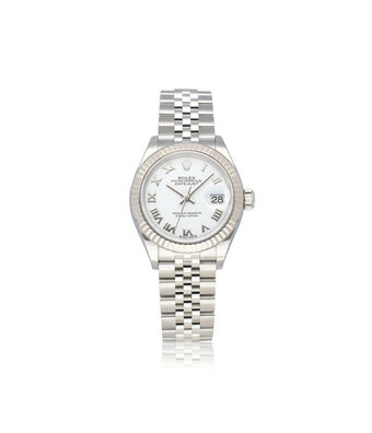 Rolex Lady-Datejust 28 steel - white gold roman Jubilee 2023 box + papers