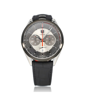 TAG Heuer Carrera Calibre 1887 Chronograph 45 steel Jack Heuer box + papers