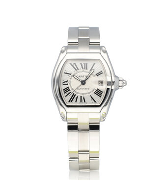 Cartier Roadster  37 steel silver | ref. 2510 | + box