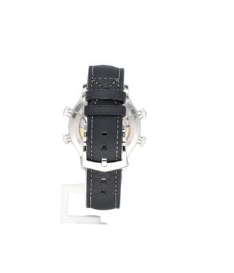 Patek Philippe Grand Complications Alarm Travel Time  platinum black leather