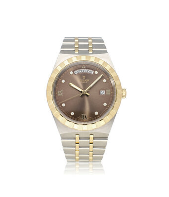 Tudor Tudor Royal Date Day 41 steel - gold brown / choco diamond 2024 box + papers