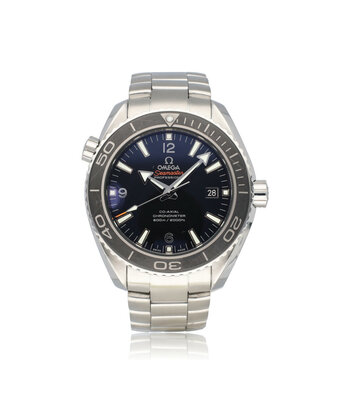 Omega Seamaster Planet Ocean 600M Co-Axial Chronometer 45,5 black steel 2016 box + papers
