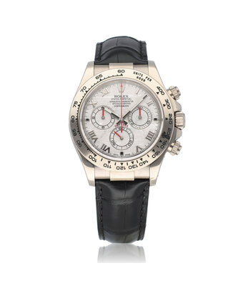Rolex Daytona  40 white gold meteorite red roman 2013 box + papers