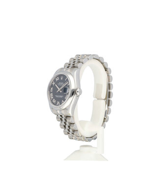 Rolex Datejust 31 steel black Oyster 2012 + papers