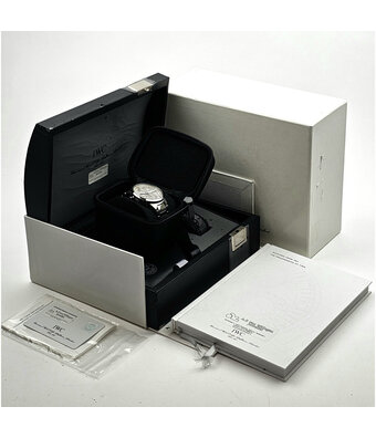 IWC GST Chronograph 43 silver steel 2002 box + papers