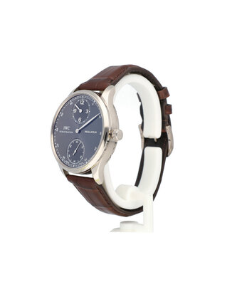 IWC Portugieser Regulateur 44 Portuguese white gold grey | NEW IWC STRAP