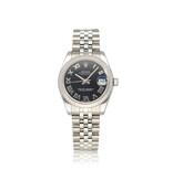 Rolex Datejust 31 steel - white gold black roman concealed Jubilee 2016 + papers