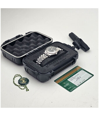 Rolex Datejust 31 steel - white gold black roman concealed Jubilee 2016 + papers